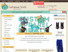 Tablet Screenshot of customizedworld.com